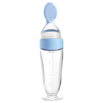 Premium Baby Food Squeeze Feeder Spoon - Soft Silicone, Leak-Proof, Easy Feeding